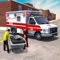 Let’s play as the hospital emergency ambulance rescue driver and help the injured patients