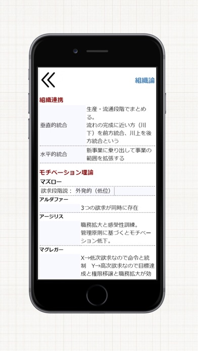 中小企業診断士試験対策アプリ「中小企業診断士の手帳」のスクリーンショット3 中小企業診断士試験対策アプリ「中小企業診断士の手帳」のスクリーンショット3