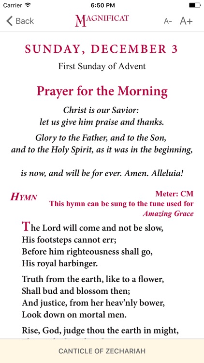 Magnificat Advent 2017