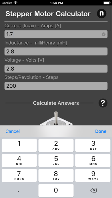 Stepper Motor Calculator screenshot 3