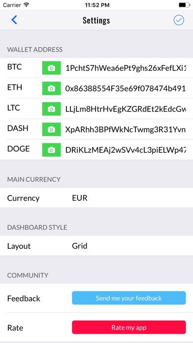 Crypto Donut: Bitcoin balances screenshot 4