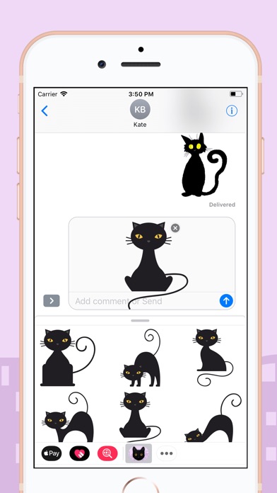 Black Cat in the City Stickers screenshot 3