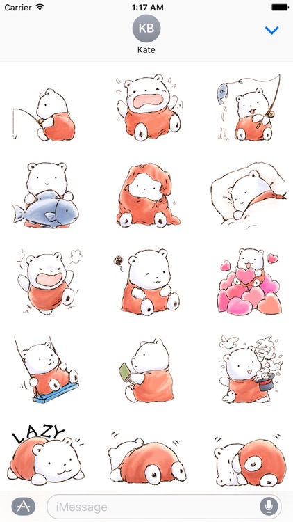 Cute Chubby Polar Bear Sticker