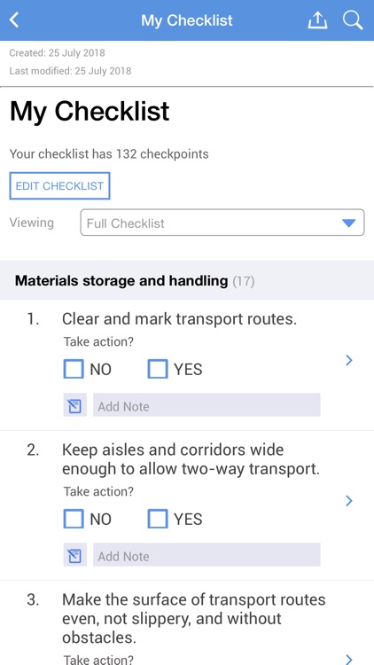 Ergonomic Checkpoints