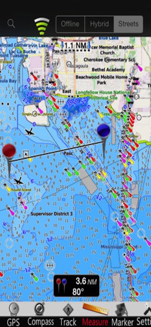 Mississippi GPS Nautical Chart(圖4)-速報App