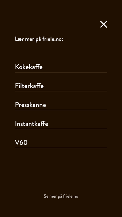 Friele Kaffekalkulator screenshot 3