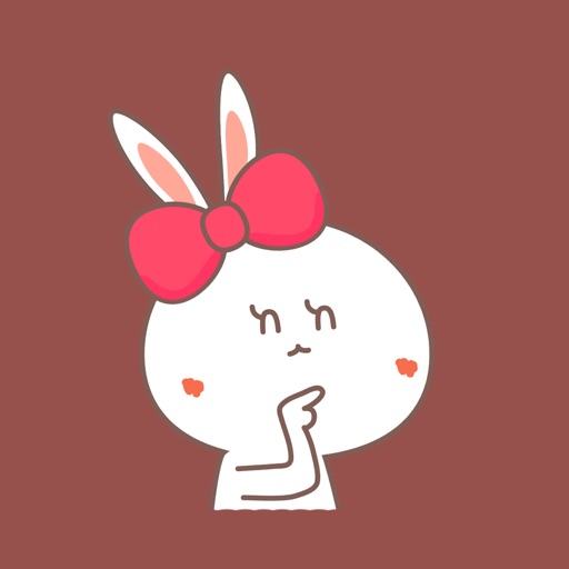 Evil tongue rabbit icon