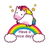 Rainbow Unicorn - UnicornMoji Sticker