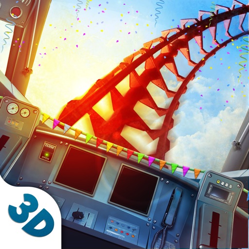 Roller Coaster Theme Park Icon