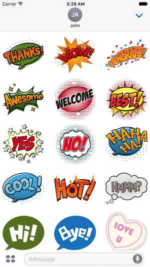 Pop Art Comic Speech Bubbles(圖3)-速報App