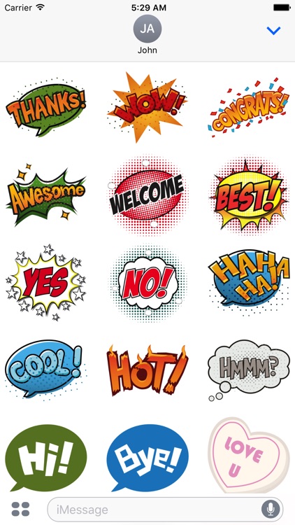 Pop Art Comic Speech Bubbles