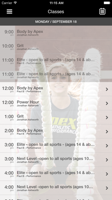 APEX athletic performance screenshot 3