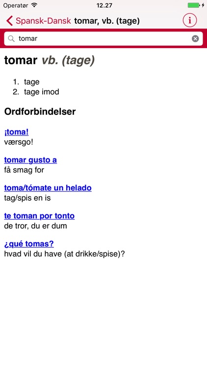 Gyldendal's Spanish Danish Dictionary - Mini screenshot-3