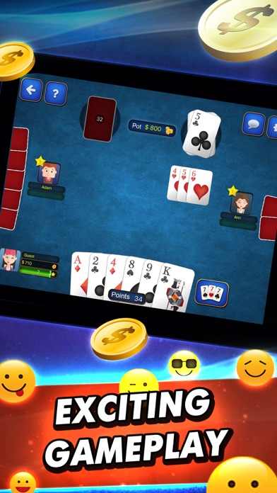 Tonk: classic card game screenshot 2