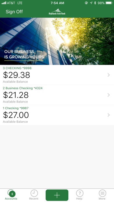 HSB Business Mobile for iPhone screenshot 2
