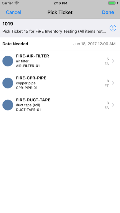 FiRE 9.3 Inventory Management screenshot 3