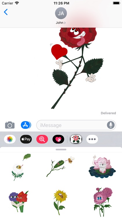 Flower Emotion stickers screenshot-3