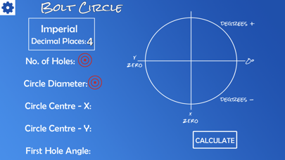 How to cancel & delete MC - Bolt Circle Calculator from iphone & ipad 1