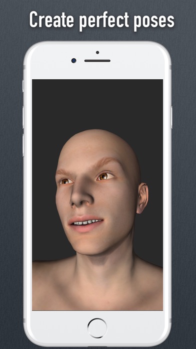 Face Model -posable human head screenshot 2