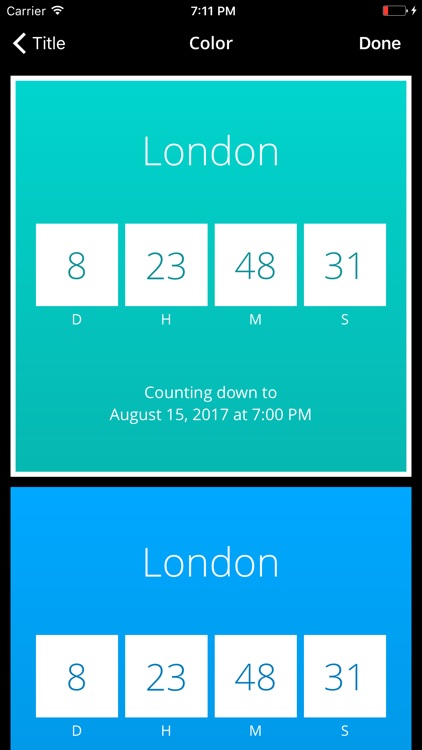 Dwindle: Minimalistic Countdown