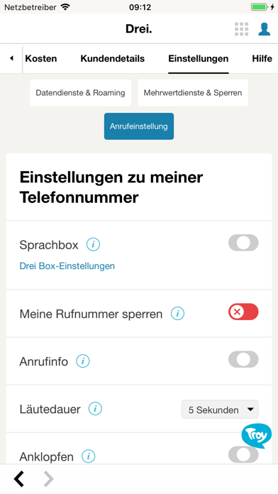 Kundenzone screenshot 2