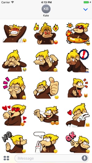 Amusing Monkey Stickers(圖1)-速報App