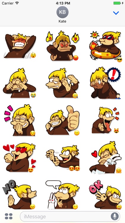 Amusing Monkey Stickers