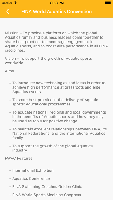 FINA World Aquatics Convention screenshot 4