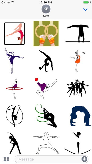 Gymnastics Stickers - Fun! screenshot 3