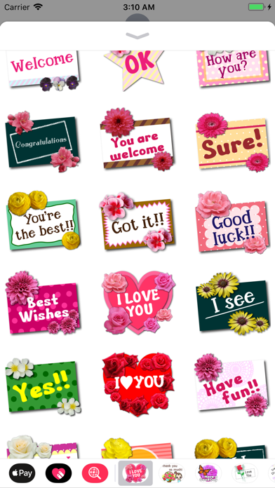 Gift Letter Flower Emoji screenshot 3