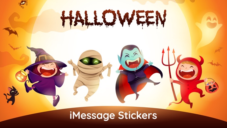 Halloween Party Stickers Emoji