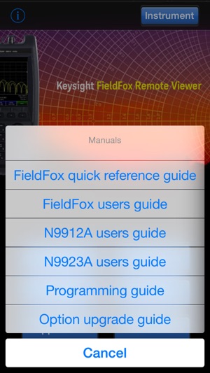 FieldFox(圖4)-速報App