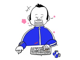He always sit on the first seat of the internet cafe, and playing a game