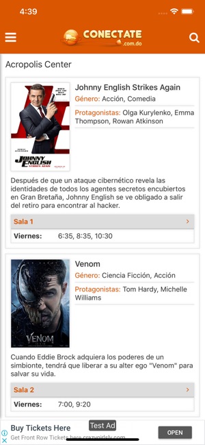 Conectate Cartelera(圖2)-速報App