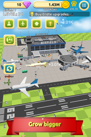 Airfield Tycoon Clicker screenshot 2