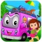 Village party School Bus trip is a free game for toddlers & kids
