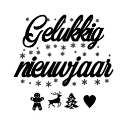 Oud en nieuw stickers NL