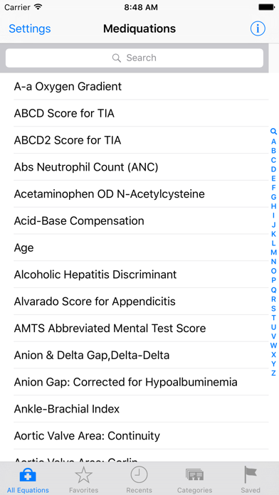 Mediquations Medical Calculator Screenshot 1