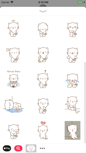 White Kitty Moving Emoji(圖3)-速報App