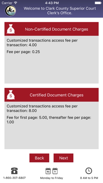 Clerk ePass screenshot 2