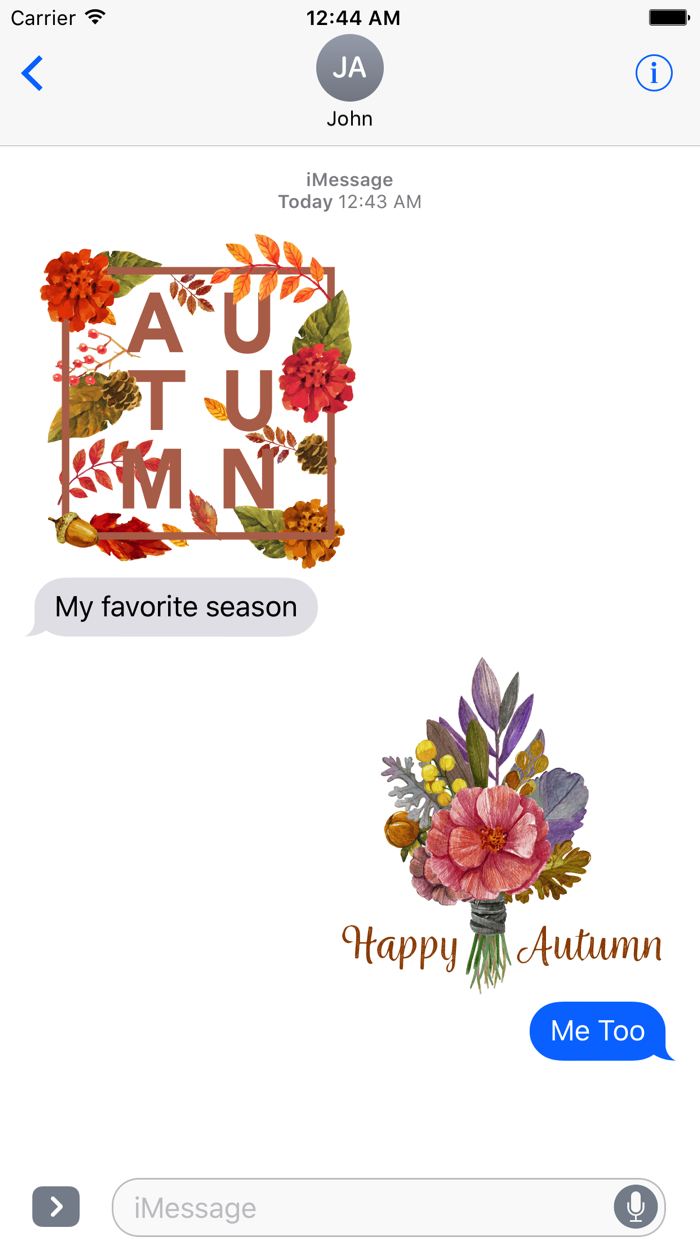 Autumn Love - Most Beautiful Autumn Stickers