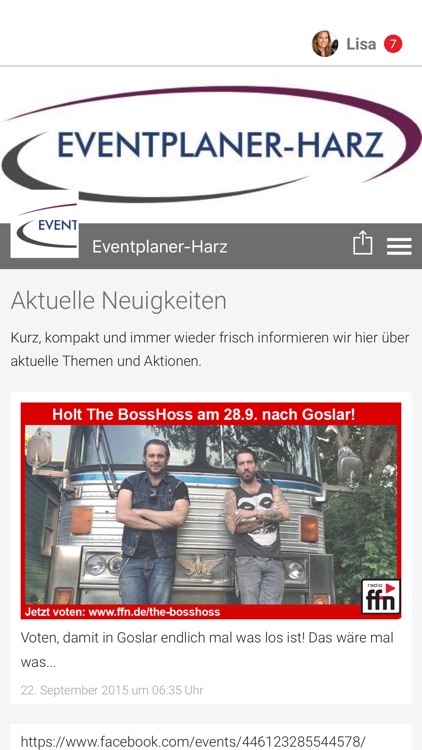 Eventplaner-Harz