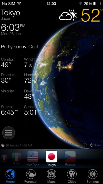 3D Earth ° - Weather Forecast