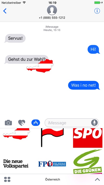 Österreich - das Stickerpack mit Parteilogos
