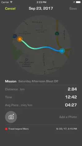 Game screenshot Spacer - Run Walk Bike GPS apk