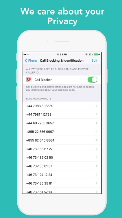 CallBlocker - Bulk block range of unwanted callers screenshot-4