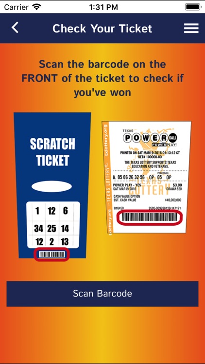 Texas Lottery Official App