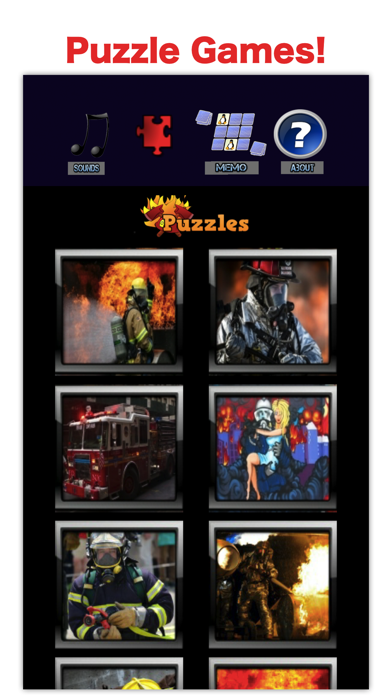Cool firetruck games for kid & boy: sound & puzzle Screenshot 2