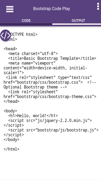 Bootstrap Code Play screenshot 4