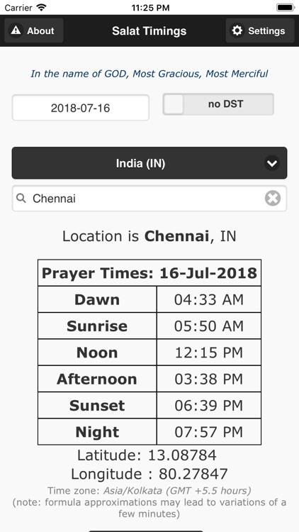 Contact Prayers (Salat) Times screenshot-3